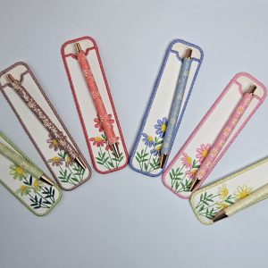 Daisy Pen and Embroidered Pen Sleeve