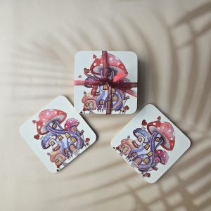 Coasters - Signature Collection by Maggie Boo - Mushroom House